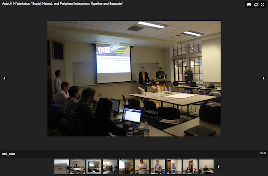 AutoUI'14 workshop image gallery